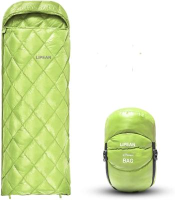 China Envelope type 2020 new design mom goose type down warm camping waterproof sleeping bag for ladies and men for sale