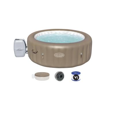 China Bestway 60017 Modern Palm Springs Round Wave Making Spa Pool Inflatable Hot Tub Spa Massage for sale