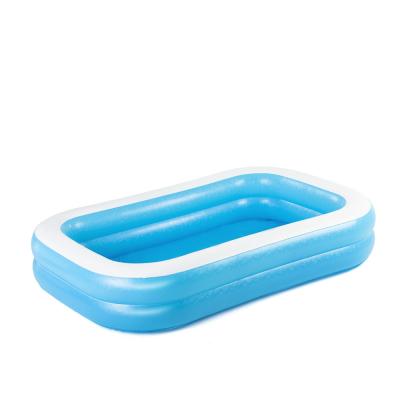 China Water Sports Park Lounge Inflatable Swimming Pool Bestway 54006 Kids Family Inflatable Rectangular Swimming Pool for sale