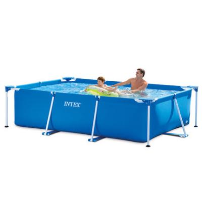 China Rectangular Intex 28270 Outdoor Garden Pool Kids Pool Small Rectangle Frame Pool Easy Set for sale