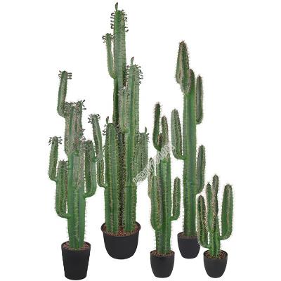 China Large Artificial Cactus Plant Bonsai Plant Rustic Outdoor Fake Tree Plant For Pot Decoration for sale