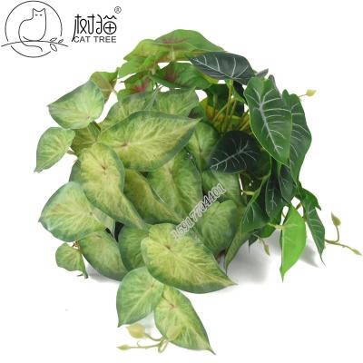 China Beautiful and high quality rustic faux plant Alocasia hanging artificial ivy for garden decoration for sale