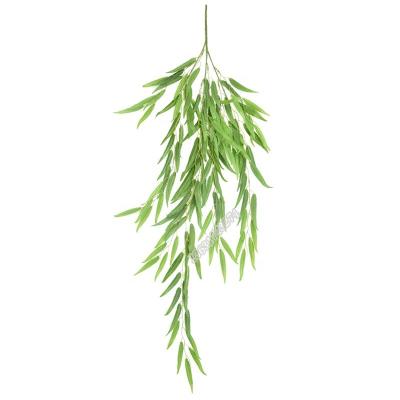 China 120cm Rustic Wholesale Plastic Willow Plant Artificial Leaf For Tree Decoration for sale