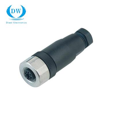 China Power Equivalent to Phoenix M12 Binding 3 4 5 M12 Male Connector Male-Female Cable for sale