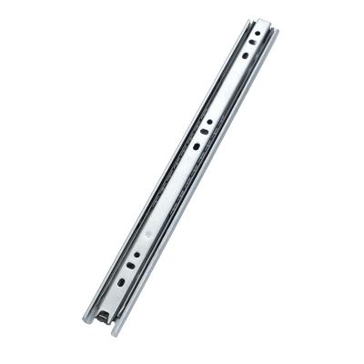 China Hot-selling 30MM Width Telescopic Ball Bearing Rieles Salon Cabinet Drawer Drawer Rail 3 Times Extension for sale