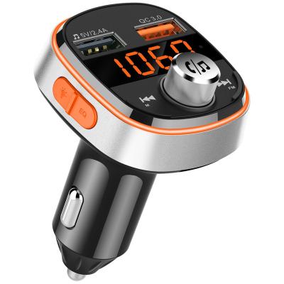 China Best Selling Car Stereo FM Transmitter Bluetooth FM Transmitter USB Car Mp3 Player Dual USB Car Charger BC51 for sale