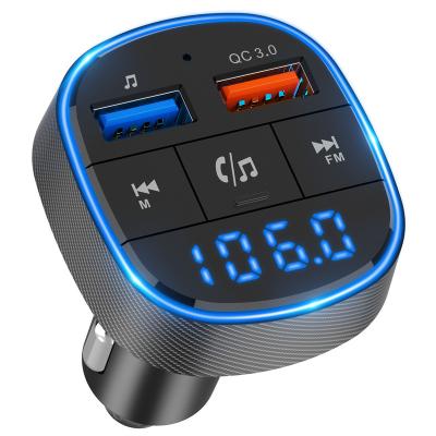 China Best Selling Car Stereo FM Transmitter Bluetooth FM Transmitter Car Charger Car MP3 Player BC57B for sale