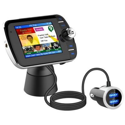 China Colorful CAR CHARGER LCD Display DAB Receiver with FM Transmitter Supports BT Handsfree for sale