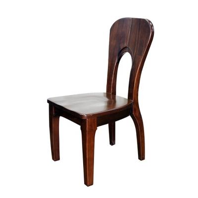 China Cooling Customized Industrial Solid Wood Chairs Carved Dining Chair for sale