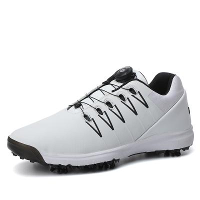 China Soft Sole Dropshipping Fashion Mens Golf Shoes High Quality Microfiber Upper Outdoor Sports Shoes Professional Training Shoes for sale