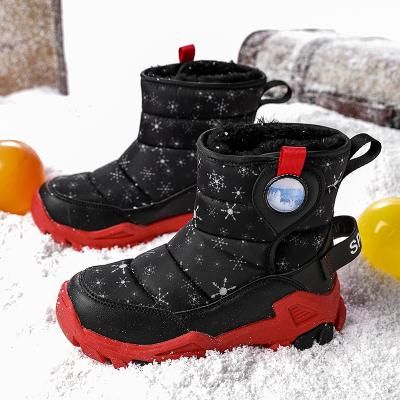 China Fashion Trend Children's Shoes Winter Plus Velvet Snow Boots Children's Wolf Claw Outdoor Boots 2021 for sale