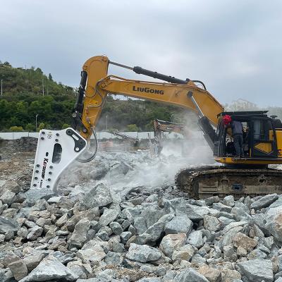 China 20-27ton SB81 CE&ISO 140mm Diameter Chisel Suitable Excavator 20 21 22 23 Stone Breaking Hydraulic Hammer Breakers 24 25 26 27ton for sale