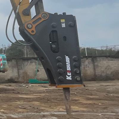 China Gate Valve 140mm Eagle Rewin Demo Parts Heavy Duty Round Pile Attachment Hydraulic Construction Rock Breaker For Compact Sub Tractor for sale