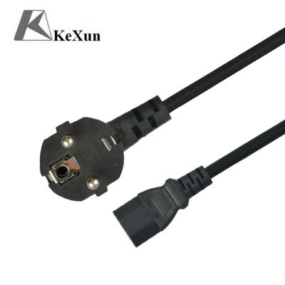 China Wholesale Home Appliance Europe Standard Power Extension Cord EU Plug 2 Pin Eu Laptop Power Cord for sale