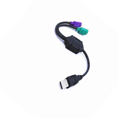 China ps2 video game player usb male to ps2 female cable computer keyboard mouse top quality 30cm usb cable F/M Adapter Converter For for sale