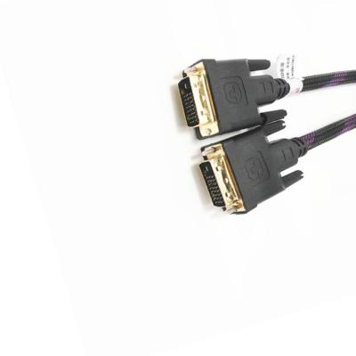 China COMPUTER DVI-D 24+1 Pin Link Dual Cable DVI Male To Male With 2 Cores Gold 1.8m 4K 1080P 60Hz DVI Cable With Ferrite Core For DVD PC for sale