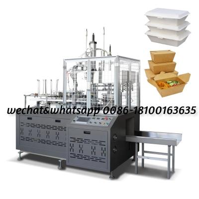 China Hotels Carton Corrugated Paper Plastic To Take Out Disposable Box Cutting Bento Food Packaging Printing Sealing Making Machine Price for sale