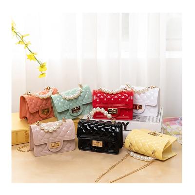 China Fashion Jelly Crossbody Bag Handbags Kids Clips Purse Jelly Little Girl Jelly Purses Handbag Bolsas for sale