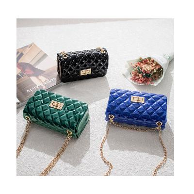 China 2021 Fashion New Arrivals Ladies PVC Cross - Body Bags Luxury Designer Jelly Mini Clip Women's Purses and Handbags for sale