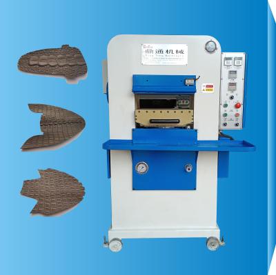 China Factory Semi-automatic Slipper / Shoe Vamp Perforating And Embossing Making Machine for sale