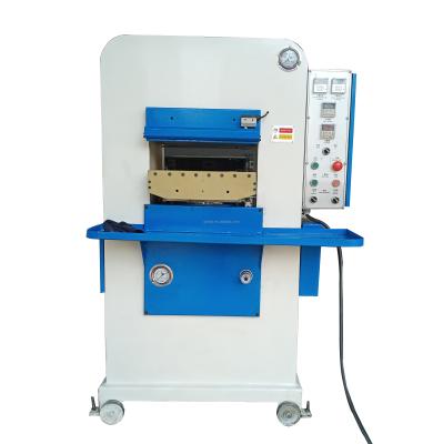 China Garment Shops 120T Hydraulic Aircraft Embossing Press Machine For Leather With Holding Pressure for sale