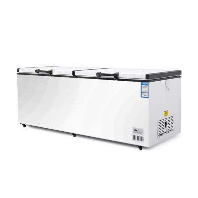 China Commercial Large Capacity Single-temperature Supermarket Freezer Display Chest Freezers for sale