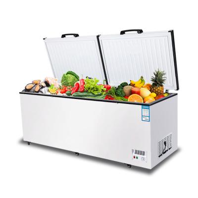 China Commercial Single-temperature Supermarket Freezer Fridges And Freezers Large Capacity Horizontal Refrigerator for sale