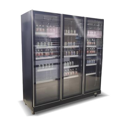 China Single-temperature xinmeng wine display cabinet refrigerated commercial bar deli glass door refrigerator for sale