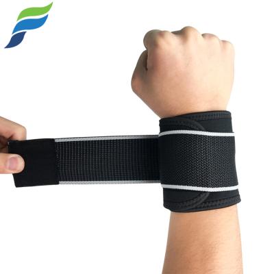 China Sports Foldable Double Layer Weightlifting Wrist Bandage Support for sale