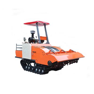 China Farms New Condition And Kubota High Quality Caterpillar Rotary Cultivator Farm Use Diesel Plowing Tiller for sale