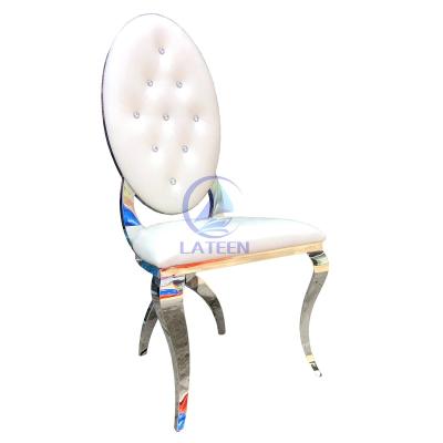 China High Luxury Metal Back Stainless Steel Banquet Throne Chairs Wedding For Sale for sale