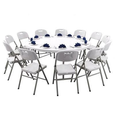 China Foldable Round Table Top Round Folding Table For Wedding Event And Banquet for sale