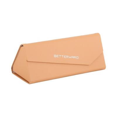 China Durable Luxury Custom Triangle Logo Fold Sunglasses Packaging Boxes Glass Box for sale