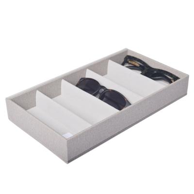 China Glasses Display Storage Wholesale Custom 5 Slot Sun Eyewear Glasses Display Storage Hard Case for sale