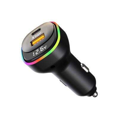 China New China-Chic in Car USB Charger Dual USB Fast Charging Produced PD3.0 65W QC3.0 22.5W for Mobile Phone Tablet for sale