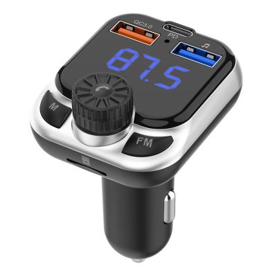 China Bluetooth FM Transmitter 41W Output Stereo Car Charger QC3.0/PD3.0 Fast Charging for sale