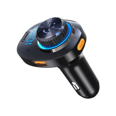 China Stereo in 3 Port Car Charger FM Wireless Bluetooth Transmitter Output Type-C PD20W QC3.0 Fast Charging for sale