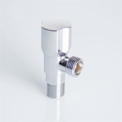 China Water Level Adjustment 1/2 Inch Chrome Finish Angle Valve Handle Two Way Plastic Water Angle Valve for sale