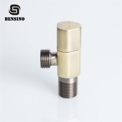 China Water Level Adjustment 1/2 3/8 Triangle Free Water Quick Inlet Bronze Plated Brass Angle Valve for sale