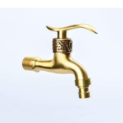 China Modern Antique Style Brass Rose Gold Wall Mount Laundry Washing Machine Faucet Cold For Bathroom for sale