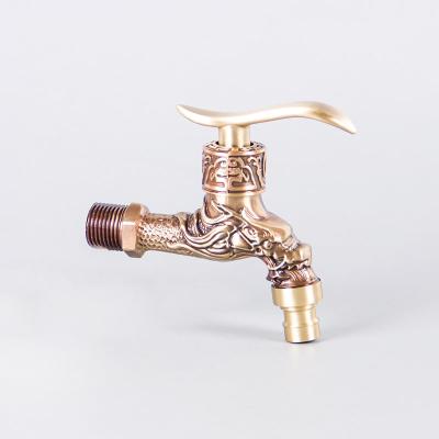 China New Design Faucets Faucets Bathroom Basin Sink Metered Antique Brass Bibcock for sale