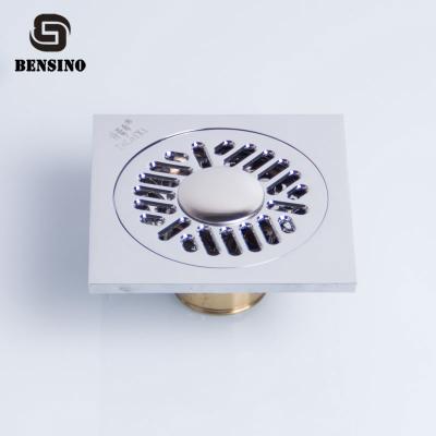 China New 4 Inch Modern Design Brass Basement Shower Ditch Floor Drain for sale