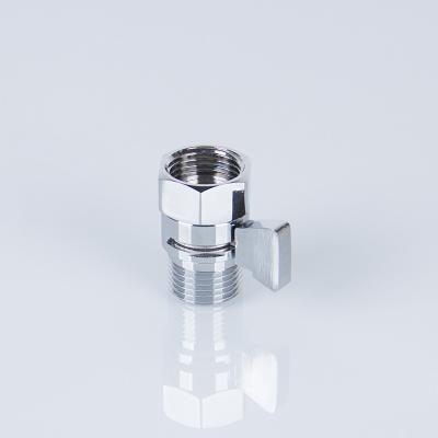 China Water Level Adjustment Brass Water Saving Shower Adapter Water Flow Calibrated Passage Shut-Off Valve for sale