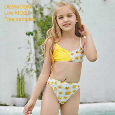 China White And Yellow Chubby Flower Chubby Folder OEM Girls Swimwear Chubby Swimwear Elegant Chic Pretty New Latest Shape Chic Slim Diet Swimsuit for sale