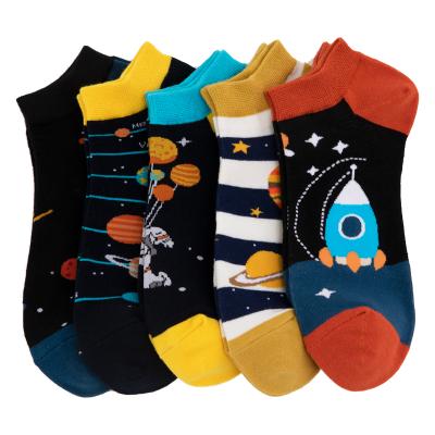 China Wholesale Breathable Summer High Quality Ankle Socks Fashion Design Cotton Mens Socks Funny Ankle Socks for sale