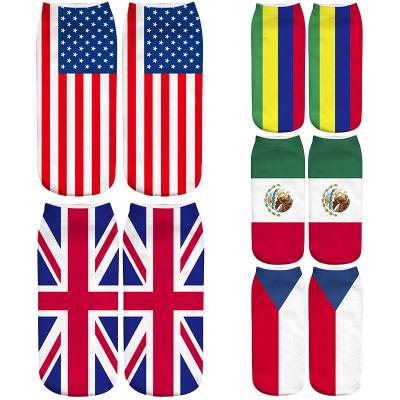 China Breathable Cartoon Custom Pattern Keep Warm 3D Printed Socks Cosplay Christmas Candy Gift Jars Custom Logo for sale