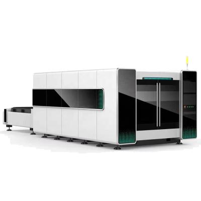 China Jinan 3015 Stainless Steel Double Fiber Laser Platform 2000W 3000W Fiber Laser Cutting Machine Automated Loading Included Price for sale