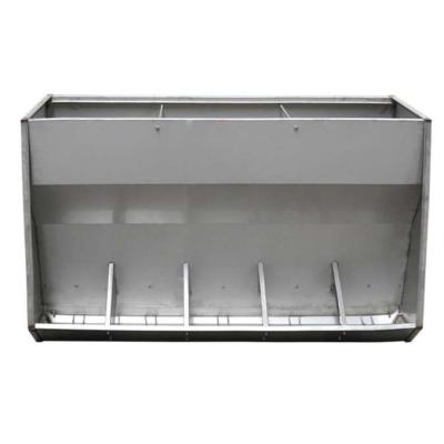 China Sow Farrowing Professional Hog Crate Equipment SS304 Double Side Pig Feeder From China Manufacturer for sale