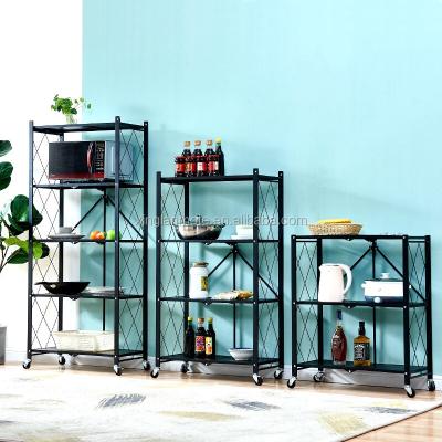 China Multi-Layer Sustainable Shelving Metal Storage Organizer Rack Adjustable Shelves For Laundry Bathroom Kitchen for sale