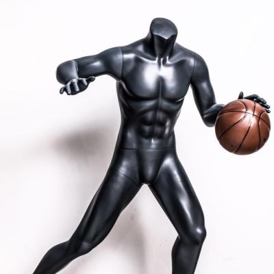 China Full Body Fiberglass Plus Size Athletics Male Sports Headless Mannequin for sale